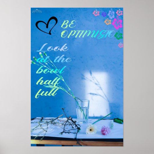 soyez optimiste. nouvel an. Affiche (Devant)