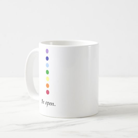 Soyez ouvert - Chakra Mug (Devant gauche)