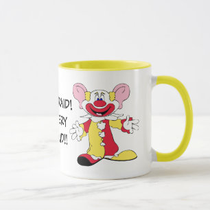 SOYEZ PEUR ! Grosse Mug Clown en céramique