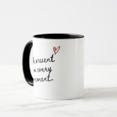 Soyez présent dans chaque instant Mug Motivationne (Devant gauche)