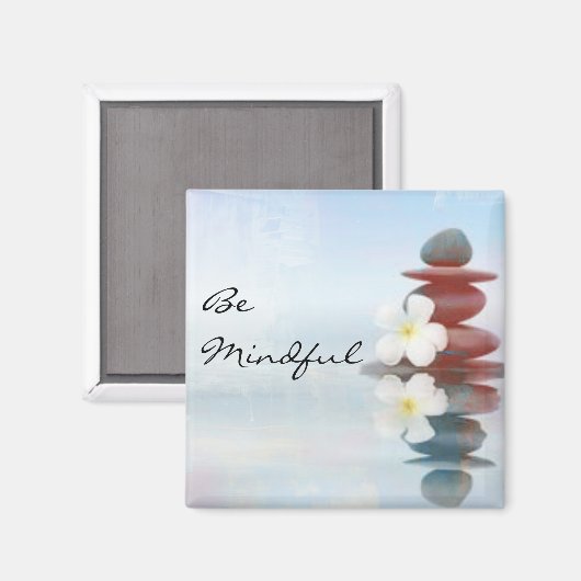 "Soyez prudent" Zen Rock Magnet (Recto/Verso)