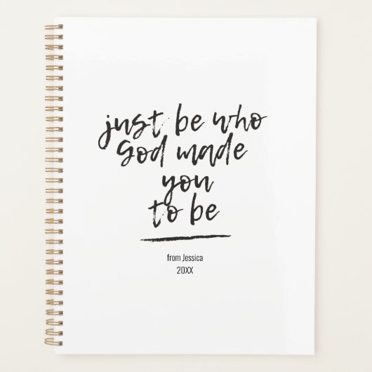 Soyez qui Dieu vous a fait être  (Devant)