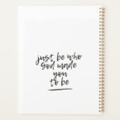 Soyez qui Dieu vous a fait être  (Dos)