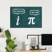 Soyez Rationnel ! - Poster des mathématiques (Bureau à domicile)