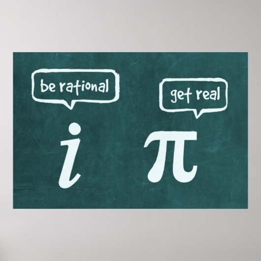 Soyez Rationnel ! - Poster des mathématiques (Devant)