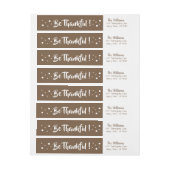 Soyez reconnaissant | Brown étiquettes de l'échauf (Feuille)