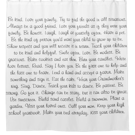 Soyez rideau en douche inspiré aimable (Devant)