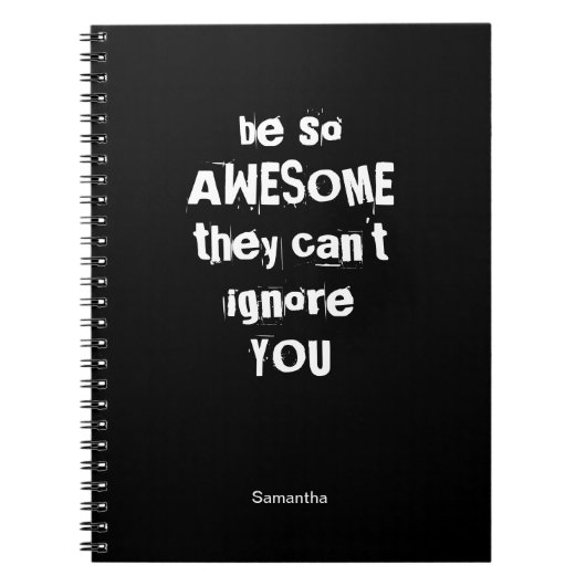 Soyez si génial | Carnet motivationnel personnalis (Devant)