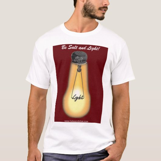 "Soyez T-shirt de sel et de lumière" (Devant)