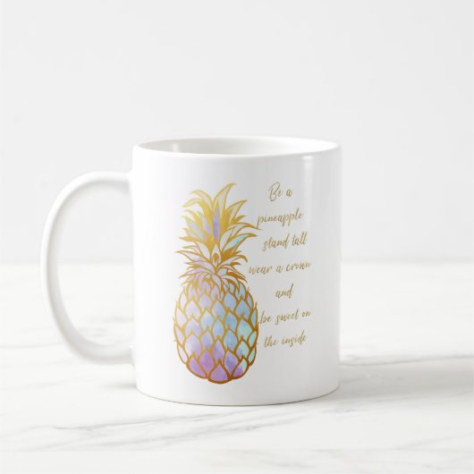 "Soyez tasse de café d'un ananas" (Gauche)