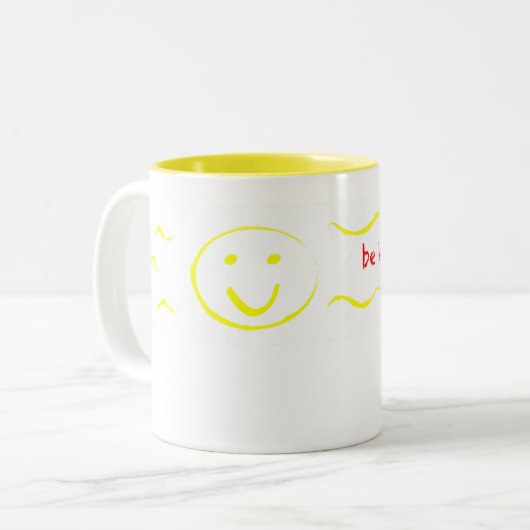 "soyez tasse heureuse (Devant gauche)