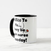 Soyez tasse intéressante d'infirmière (Devant gauche)