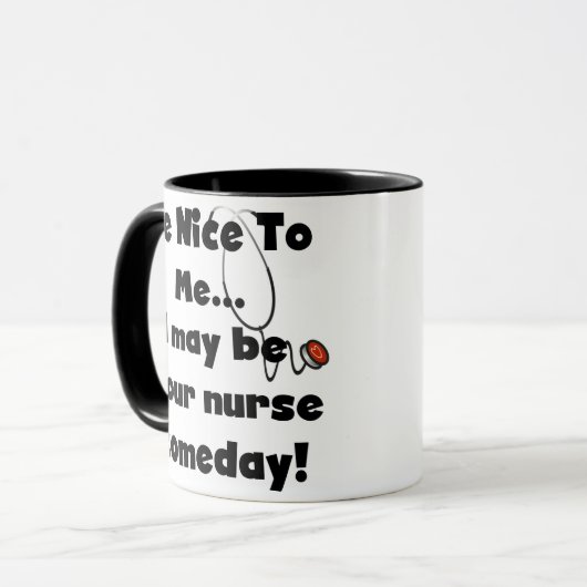 Soyez tasse intéressante d'infirmière (Devant gauche)