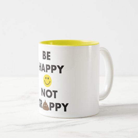 Soyez tasse non misérable heureuse (Devant droit)