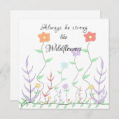 Soyez toujours fort comme une carte de motivation  (Devant / Derrière)