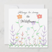 Soyez toujours fort comme une carte de motivation  (Devant)