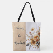 Soyez toujours heureux Sac fourre-tout automne (Devant)