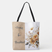 Soyez toujours heureux Sac fourre-tout automne (Dos)