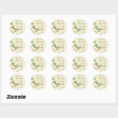Soyez Toujours... Stickers ronds Magnolia (Feuille)
