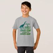 Soyez toujours un T-shirt vert Dinosaure (Devant entier)
