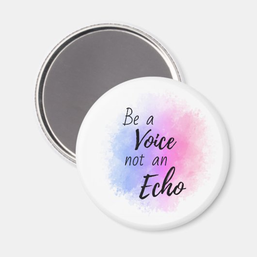 Soyez un aimant d'affirmation vocale pas un aimant (Recto/Verso)