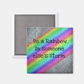 Soyez un aimant de citation inspirationnel Rainbow (Recto/Verso)