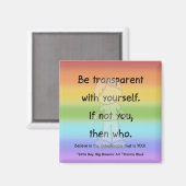 Soyez un aimant transparent (Recto/Verso)