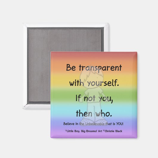 Soyez un aimant transparent (Recto/Verso)