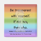 Soyez un aimant transparent (Devant)