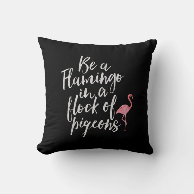 Soyez un coussin inspiré de flamant (Recto)