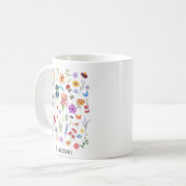 Soyez un Fleur sauvage - Mug Inspirationnel Floral (Devant gauche)