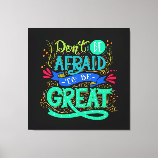 Soyez un grand art de toile (Recto)