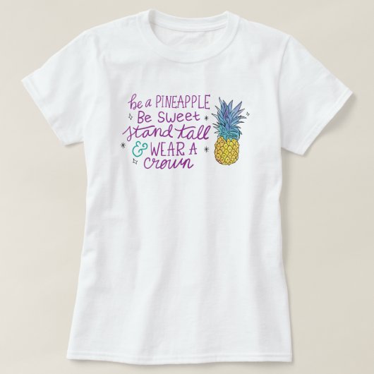 Soyez un T-shirt ananas (Design devant)
