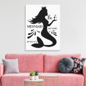 Soyez une sirène et faites des vagues toile Imprim (Insitu(Salon))