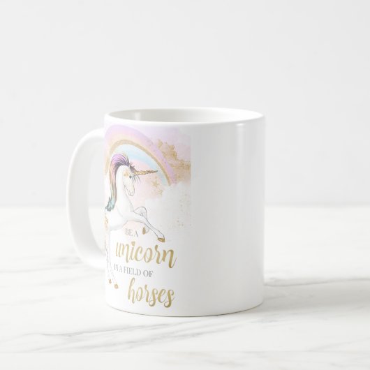 Soyez une tasse de licorne (Devant gauche)