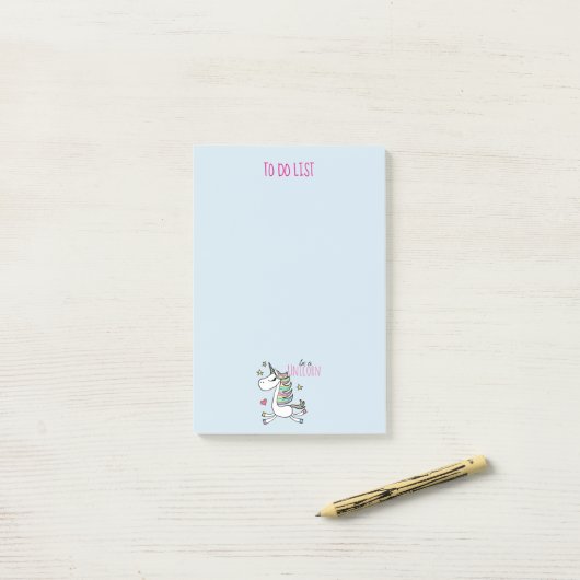 Soyez une Unicorn Post-it® Notes (Sur un bureau)