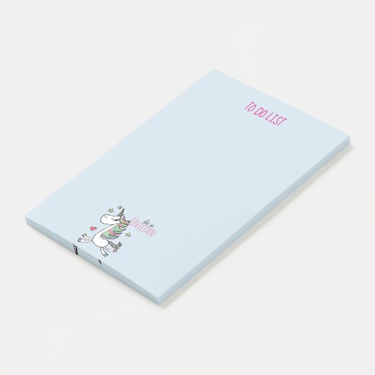 Soyez une Unicorn Post-it® Notes (Incliné)