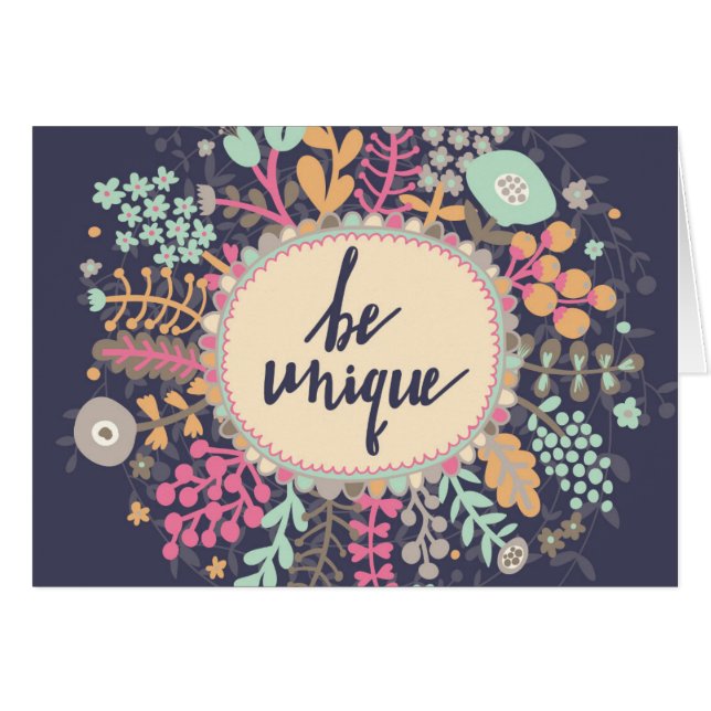 Soyez unique (Devant horizontal)