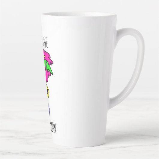 Soyez Unique Soyez Unicorne Latte Mug (Droite)