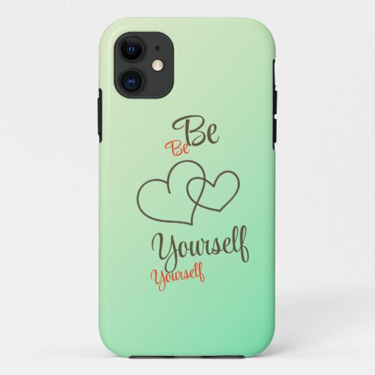 Soyez votre coque iphone d'auto-typographie (Dos)