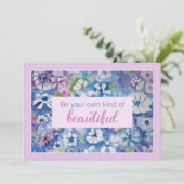 Soyez Votre Propre Belle Carte D'Affirmation (Debout devant)