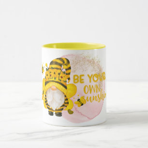 Soyez votre propre Sunshine Bee Gnome Mug