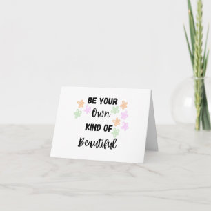 Soyez votre propre type de belle carte BLANK