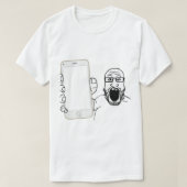 Soyjak Shows zijn telefoon T-shirt (Design voorkant)