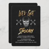 Soyons Éffrayants | Invitation de la fête d'Hallow (Devant / Derrière)