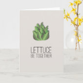 Soyons ensemble - Carte de vœux Silly Lettuce (Fleur jaune)
