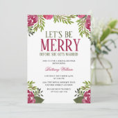 Soyons Joyeux Noël Invitation à la douche nuptiale (Debout devant)