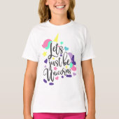 Soyons juste unicorns T-shirt (Devant)