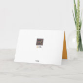 "Soyons reconnaissants" Carte Thanksgiving (Dos)