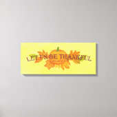 Soyons Remerciés Toile Enveloppée Impression (Recto)